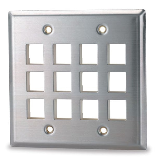 12-Port Double Gang Stainless (DSKF-12)
