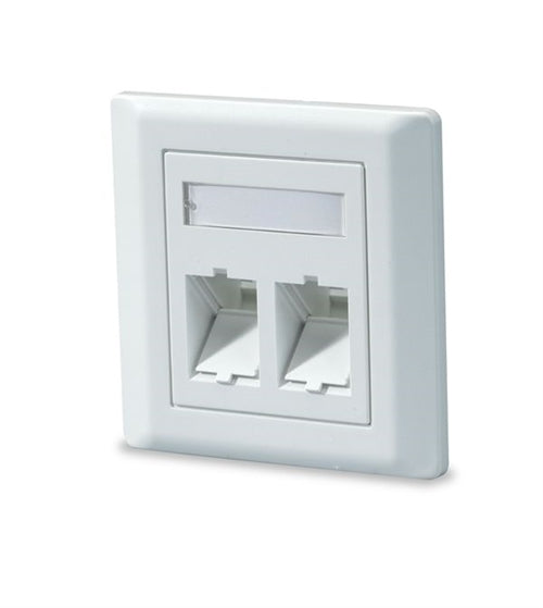 2-Port Angled Keystone Intl. (SKFL-2A-85-WH)