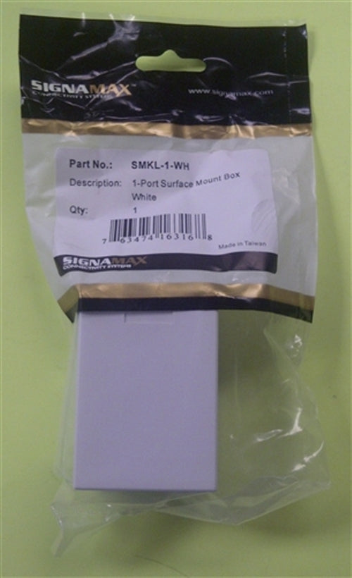 1-Port Surface Mount Box (SMKL-1-WH)