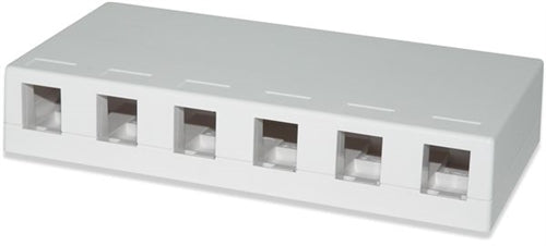6-Port Surface Mount Box (SMKL-6-WH)