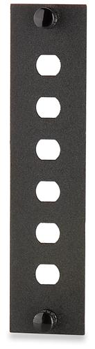 6-Port ST Blank Module Black (UFE-B-06ST-B)