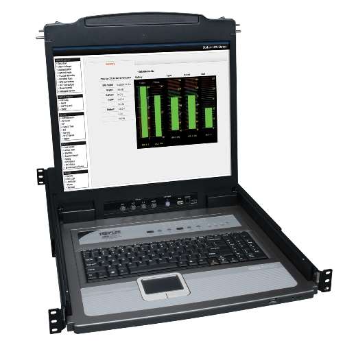 NetDirector 16-Port 1U Rack-Mount Console KVM Switch w/19-in. LCD + 8 PS2/USB Combo Cables (tripp_B020-U16-19-K)