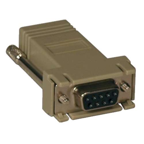 Modular Serial Adapter Straight-Through Wiring (DB9 F to RJ45 F) (tripp_B090-A9F)