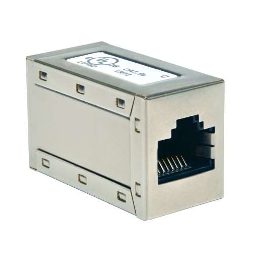 Cat5e Straight Through Modular Shielded In-Line Coupler (RJ45 F/F) (tripp_N032-001)