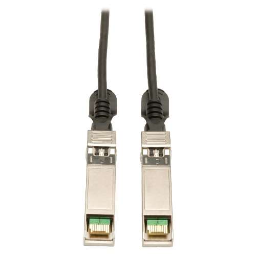 "SFP+ 10Gbase-CU Passive Twinax Copper Cable, Black, 7M (23-ft.)" (tripp_N280-07M-BK)