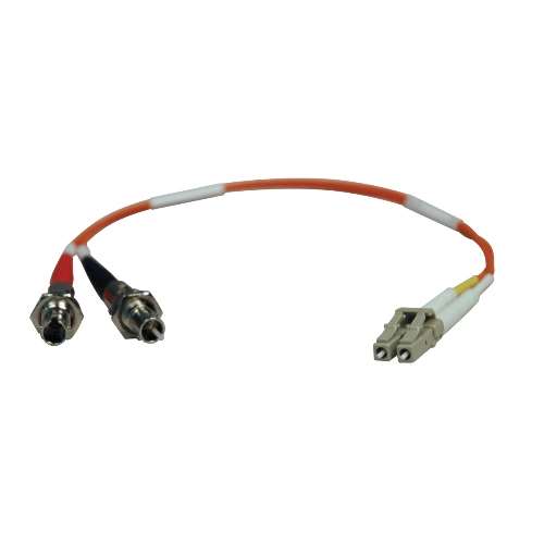 Duplex Multimode 50/125 Fiber Adapter (LC-ST M/F) 0.3M (1-ft.) (tripp_N457-001-50)
