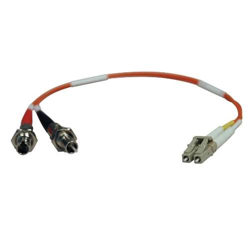 Duplex Multimode 62.5/125 Fiber Adapter (LC-ST M/F) 0.3M (1-ft.) (tripp_N457-001-62)