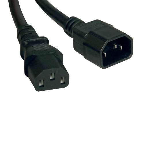 "Heavy-Duty Power Extension Cord, 15A, 14AWG (IEC-320-C14 to IEC-320-C13), 10-ft." (tripp_P005-010)