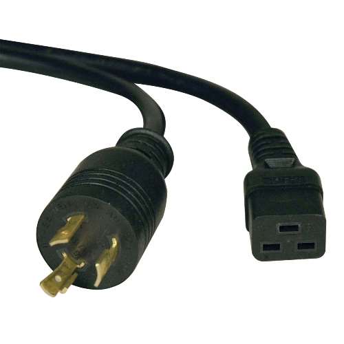 "Heavy-Duty Power Extension Cord for PDU and UPS, 20A, 12AWG (IEC-320-C19 to NEMA L6-20P), 14-ft." (tripp_P040-014)