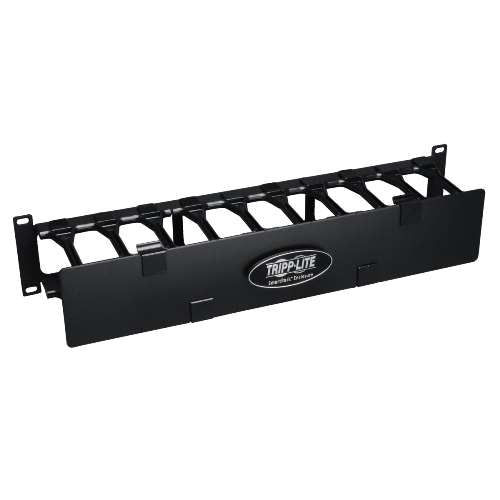 SmartRack 2U High Capacity Horizontal Cable Manager - Finger duct with dual-hinge cover (tripp_SRCABLEDUCT2UHD)