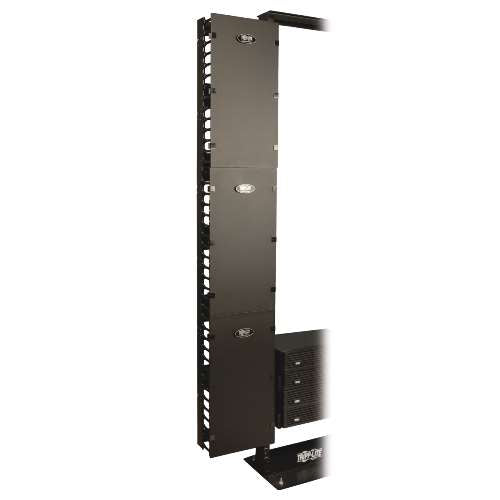 SmartRack 12 in. Width High Capacity Vertical Cable Manager - Double finger duct with cover (tripp_SRCABLEVRT12)