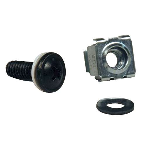 SmartRack Square Hole Hardware Kit with 50 M5 screws and washers (tripp_SRCAGENUT5MM)