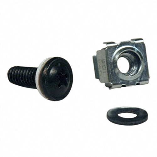 SmartRack Square Hole Hardware Kit with 50 M6 screws and washers (tripp_SRCAGENUTS)