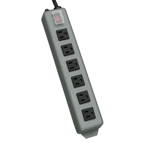 "Waber-by-Tripp Lite Industrial Power Strip with 6 Right-Angle Outlets, 15-ft. Cord, Mounting Tabs" (tripp_UL24RA-15)