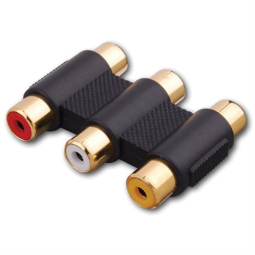 Triple RCA Composite Audio/Video Coupler (110203X)