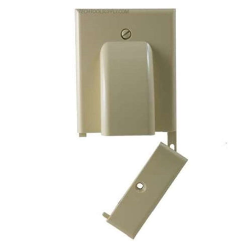 Hinged Bulk Cable Wall Plate (120616X)