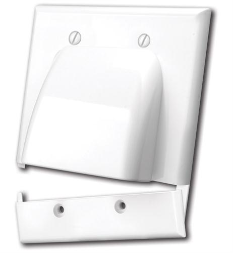 Hinged Bulk Cable Wall Plate (120627)