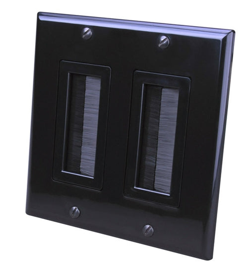 Decor Style Brush Bulk Cable Wall Plates (120828X)