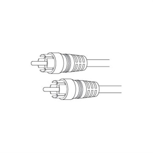 Nickel Plated RCA Male Plug to RCA Male Plug Cable (AC18)