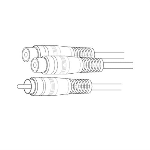 RCA Metal "Y" Cable Adapters (AGP3F)