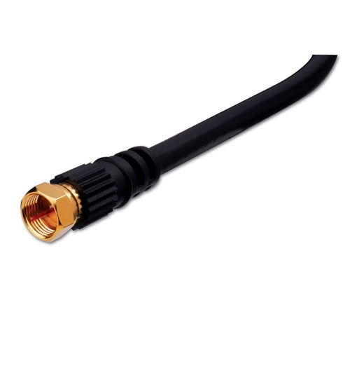 "Vanco FFRG6U6X RG6 "F" Type Plug to "F" Type Plug Coaxial Cable (Black, 6 Feet): Electronics" (FFRG6U6X)