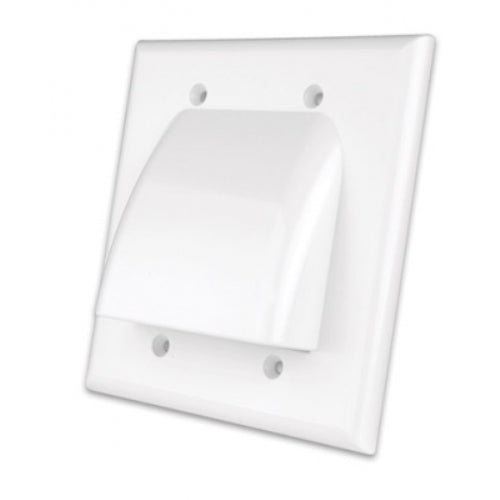 Vanco Wall Plate Bulk Cable Low Profile White (VANWPBW2WX)