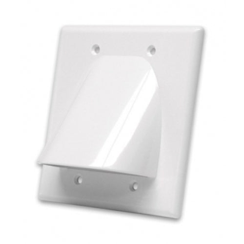 Vanco Wall Plate Bulk Cable 2 Gang Black (WPBW2BX)